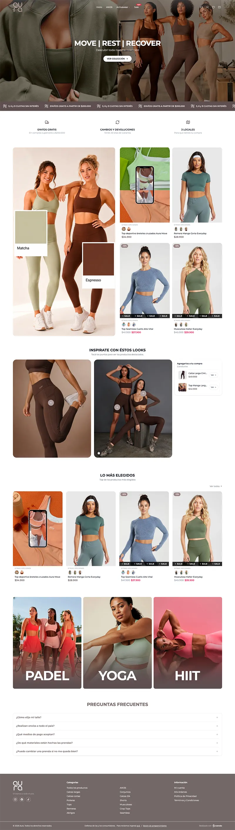Template Aura disponible en Wendo