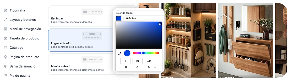 Edición simple de una tienda online en Wendo