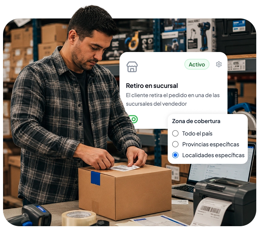 Configuracion de envios propios y metodos de entrega en Wendo
