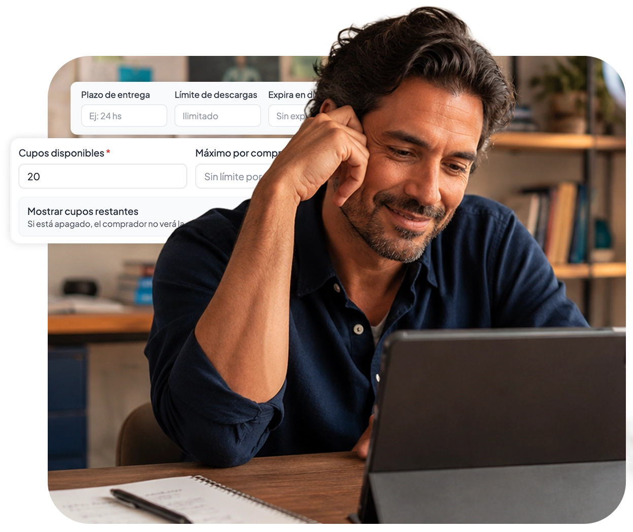 Tienda online con recursos digitales y experiencia de compra