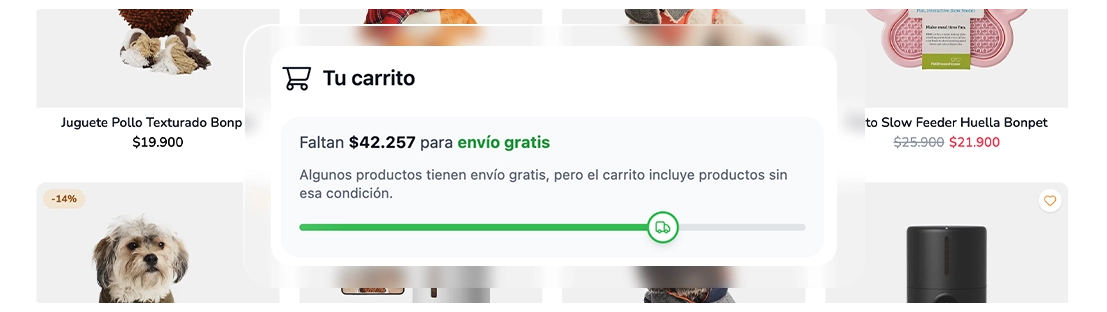 Envío gratis inteligente en Wendo
