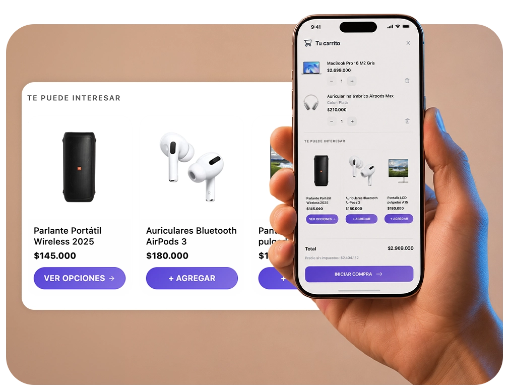 Productos relacionados recomendados en Wendo
