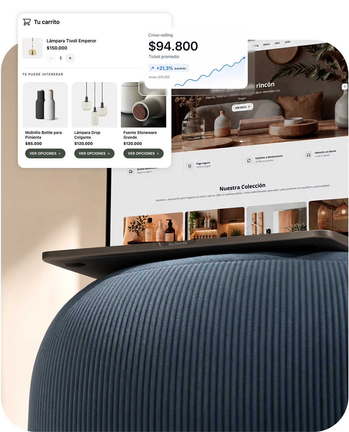Tienda online conectada con acciones de marketing